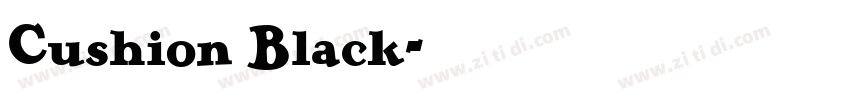 Cushion Black字体转换